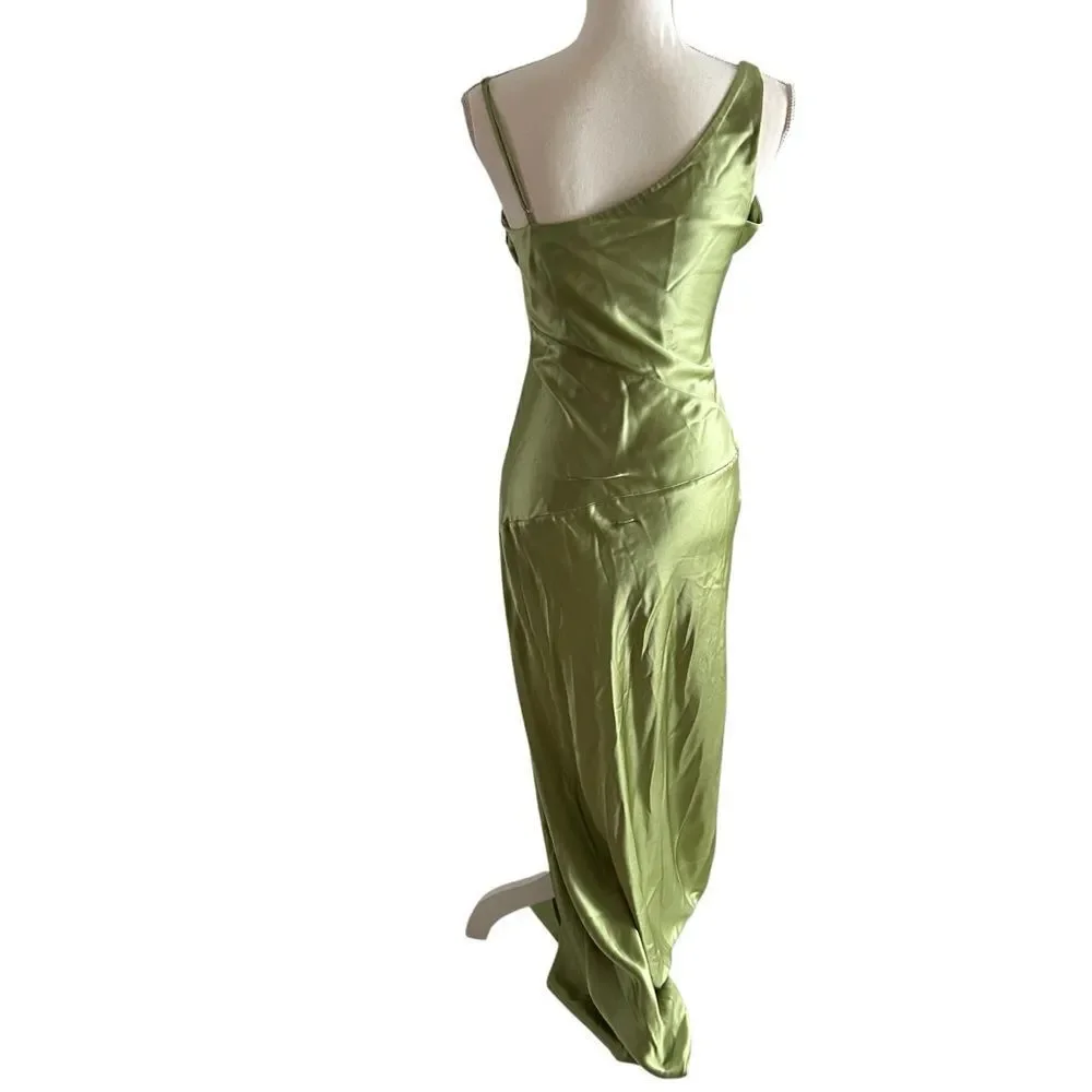 Nicholas Green Satin Gown Size 4 - Picture 8 of 11